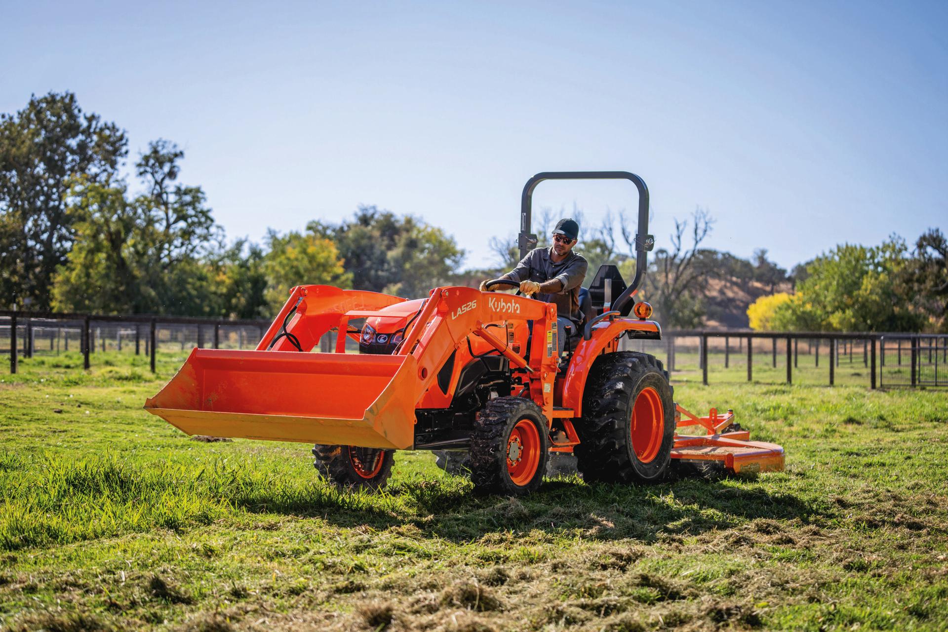 Man on L3302 Kubota Tractor